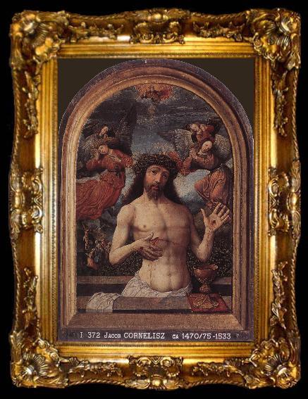 framed  CORNELISZ VAN OOSTSANEN, Jacob Man of Sorrows dfg, ta009-2